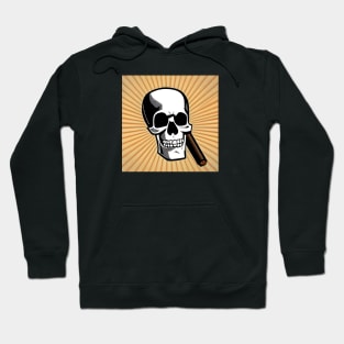 Skeleton with a cigar Hoodie